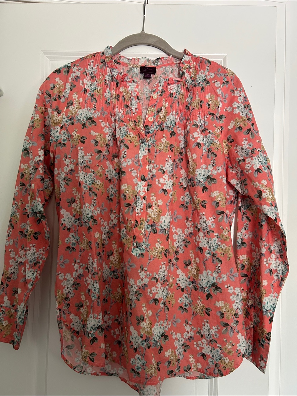 J. Crew x Liberty Floral Button-Front Blouse